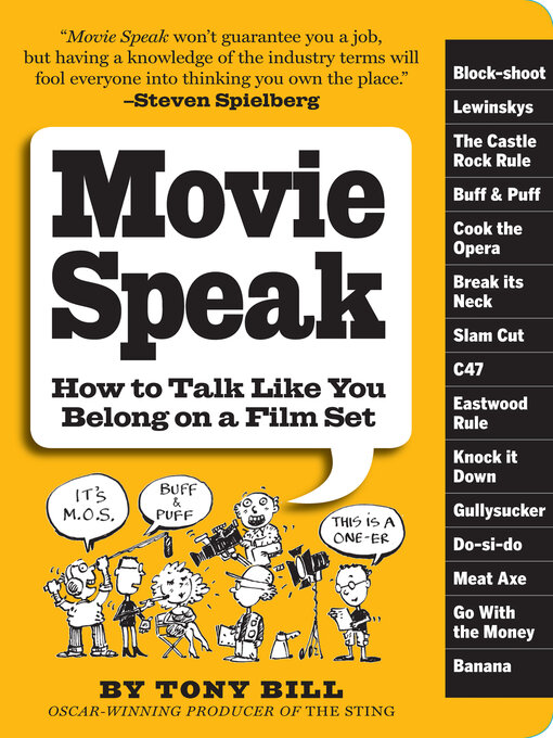 Title details for Movie Speak by Tony Bill - Available